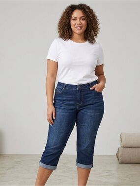 Dark Blue Women's Jeans - Classic Stretch Denim